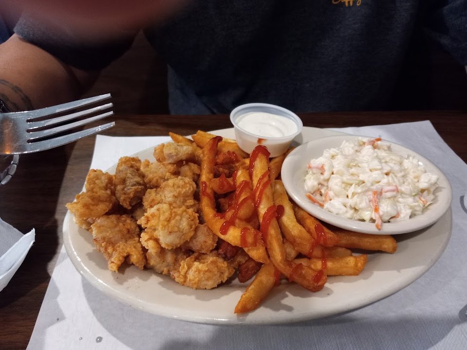 Gator Bites Coleslaw and Fries